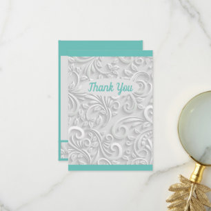 Pretty Mint Green Thank You Card