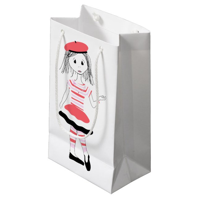 Pretty Miss Fashionista Small Gift Bag (Front Angled)