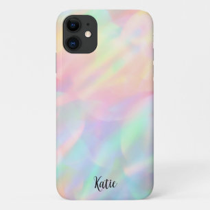 Pretty Modern Faux Iridescent  Name I phone Case