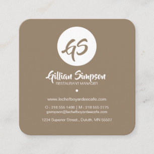 Pretty Modern Flower Pattern Business Card