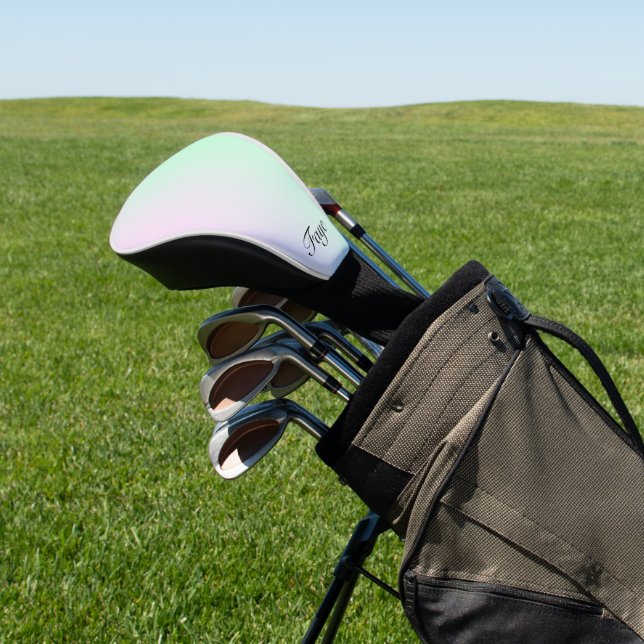 Pretty Modern gradient colour background  with Nam Golf Head Cover (In Situ)