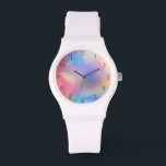 Pretty Modern gradient watercolor Rainbow backgrou Watch<br><div class="desc">Pretty Modern gradient watercolor Rainbow background</div>