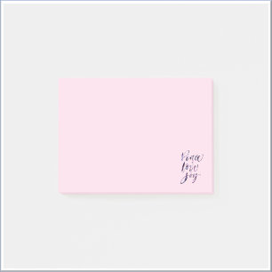 Pretty Modern Peace Love Joy Post-it Notes