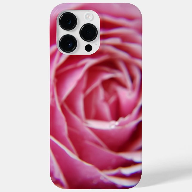 Pretty Modern pink rose close up Case-Mate iPhone Case (Back)