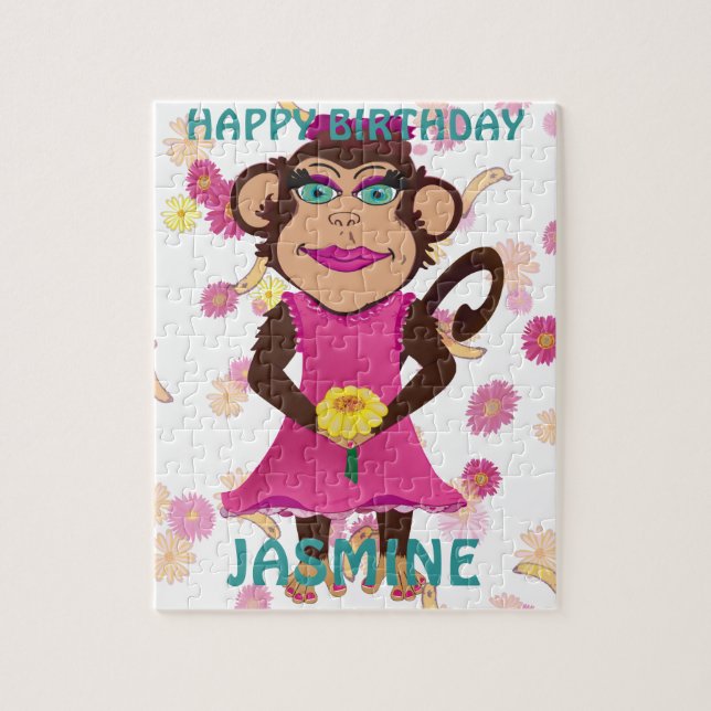 Pretty Monkey Jigsaw Puzzle (Vertical)
