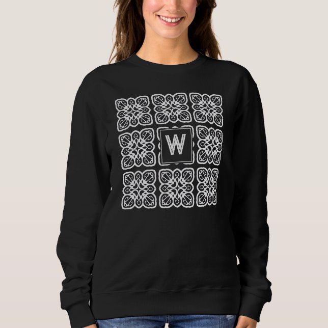 Pretty Monogram Girlie Lace Sweatshirt (Front)