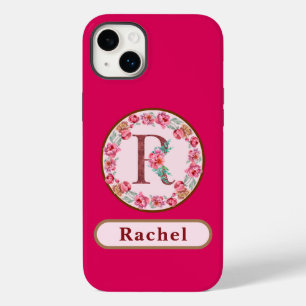 Pretty Monogram R Floral  Case-Mate iPhone 14 Plus Case