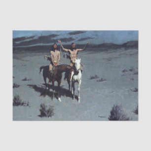 Pretty Mother of the Night by Frederic Remington Tissue Paper
