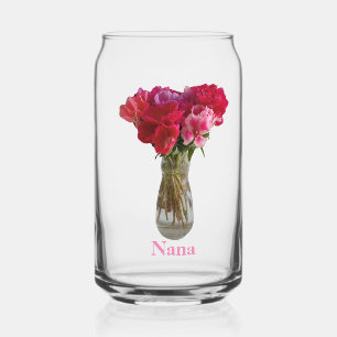 Pretty Mother’s Day Flower Photograph Nana Can Glass