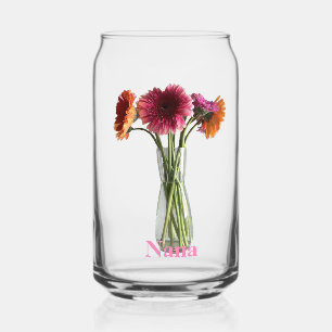 Pretty Mother’s Day Gerbera Flower Photograph Nana Can Glass
