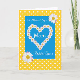 Pretty Mother's Day Card: Daisychains, Polka Dots Card