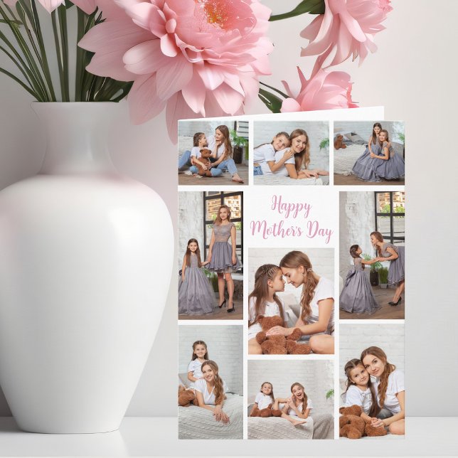 Pretty Mother's Day Photo Collage from Daughter Card (Creator Uploaded)