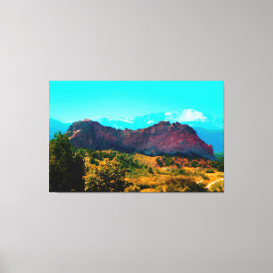 Pretty Mountain Scene Wrapped Canvas