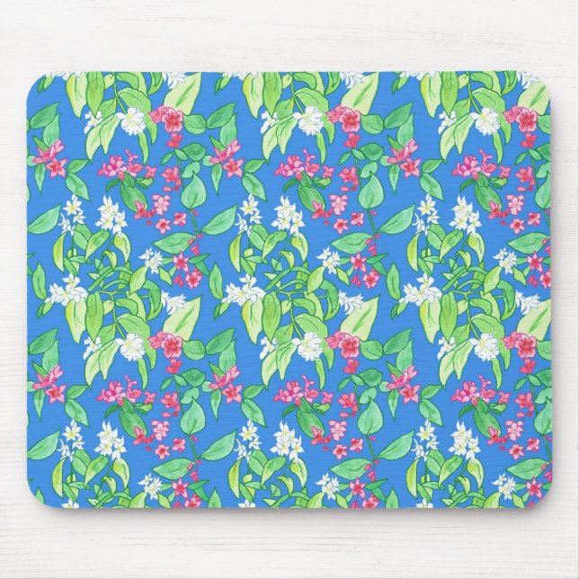 Pretty Mousepad or Mouse Mat, Spring Blossoms (Front)