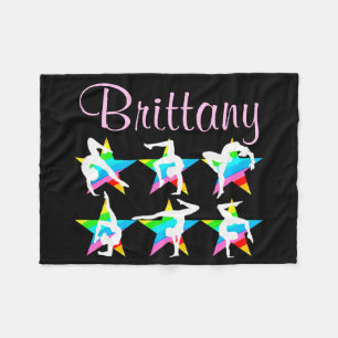 PRETTY MULTI COLOR PERSONALIZED GYMNASTICS BLANKET