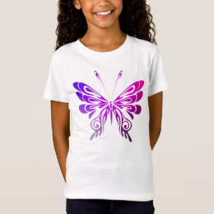 Pretty Multicolored Decorative Butterfly T-Shirt
