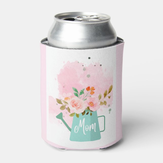 Pretty Mum Can Cooler with Flowers (Can Front)