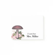 Pretty Mushroom Bouquet Personalised Notes