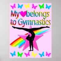 PRETTY MY HEART BELONGS TO GYMNASTICS RAINBOW