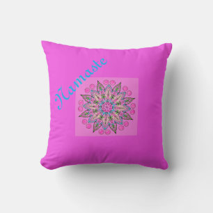 Pretty Namaste Mandala Cushion