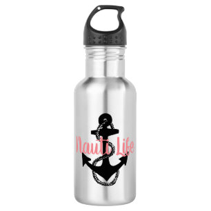 pretty, nautical ANCHOR with NAUTI LIFE 532 Ml Water Bottle