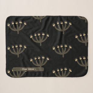 Pretty Night Mimosa Floral Customise Sherpa Blanket