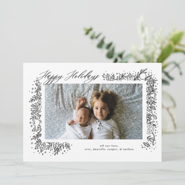 Pretty Nostalgic Ornament Garland Holiday (Standing Front)