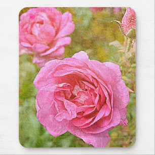 Pretty November Roses Mouse Mat