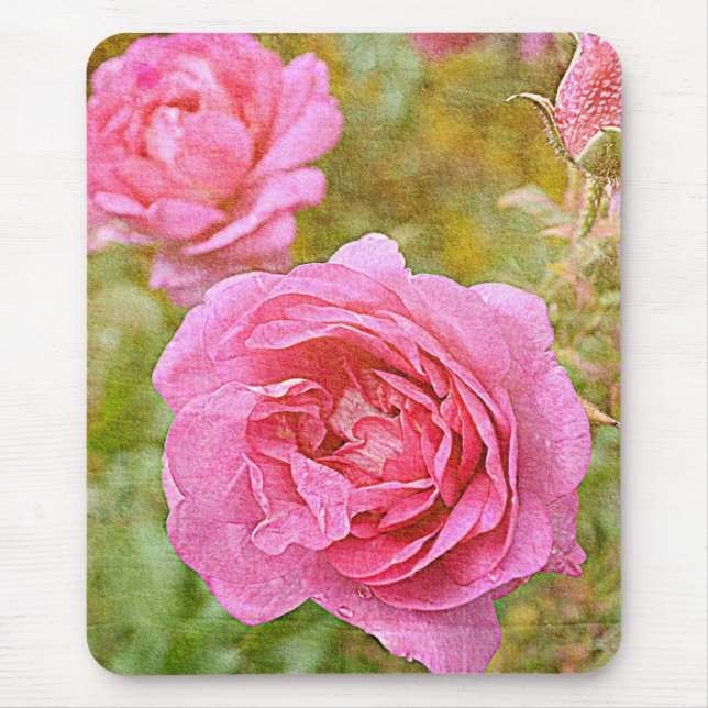 Pretty November Roses Mouse Mat (Front)