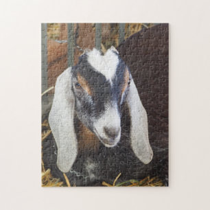 Pretty Nubian Goat Photo Jigsaw Puzzle