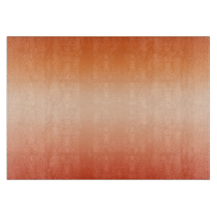 Pretty Ombre Hot Summer Orange & Apricot Gradient Cutting Board