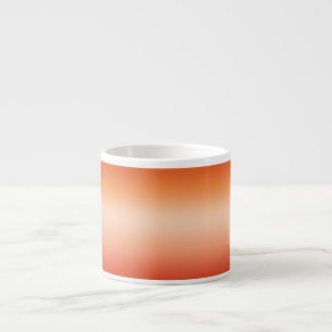 Pretty Ombre Hot Summer Orange & Apricot Gradient Espresso Cup