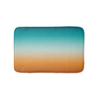Pretty Ombre Sunny Orange & Teal Blue Gradient