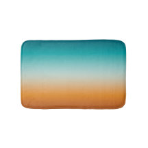 Pretty Ombre Sunny Orange & Teal Blue Gradient