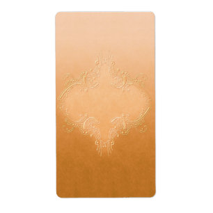 Pretty Orange Apothecary Label