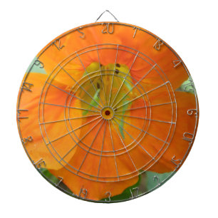 Pretty Orange Nasturtium Flower Dart Board