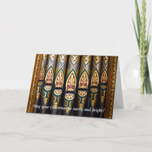 Pretty organ pipes Christmas card