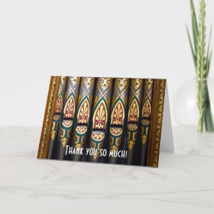 Pretty organ pipes thank you card
