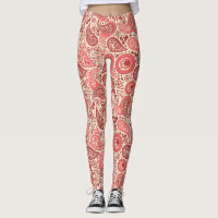 Pretty Ornate Pink Paisley Pattern
