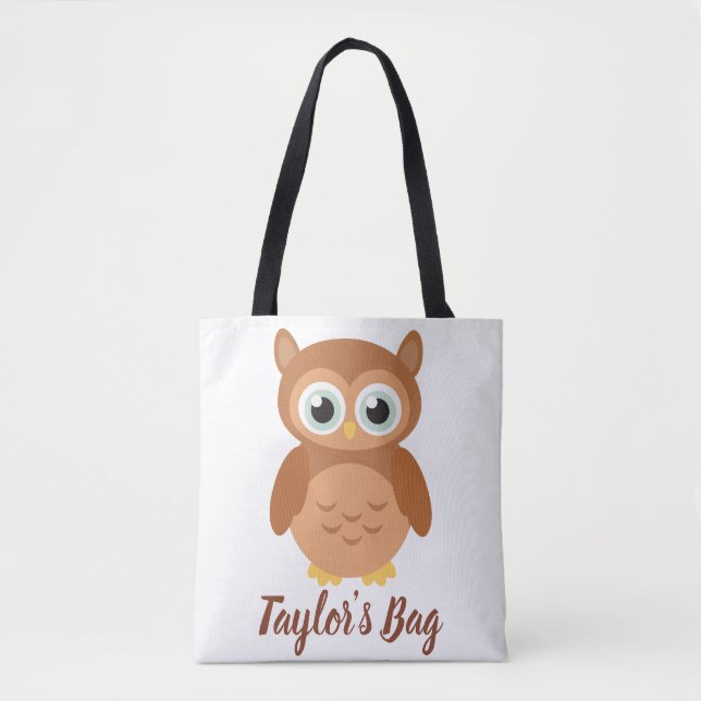 Pretty Owl Tote Bag (Front)