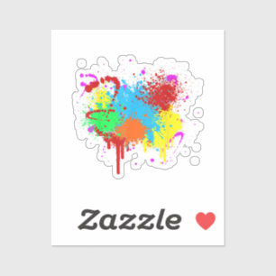 Pretty Paint Splatter Painting Abstract Art Paint