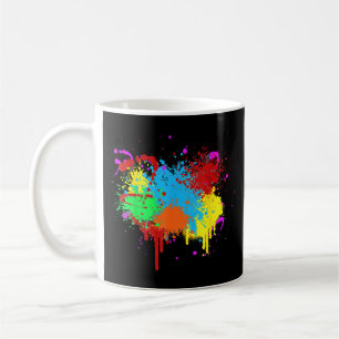 Pretty Paint Splatter Painting Abstract Art Paint  Coffee Mug