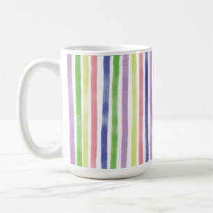 Pretty Paint Wavy Lines Original Colourful Pattern Coffee Mug