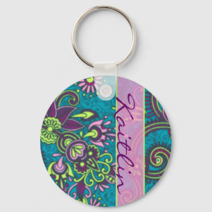 Pretty Paisley Keychain