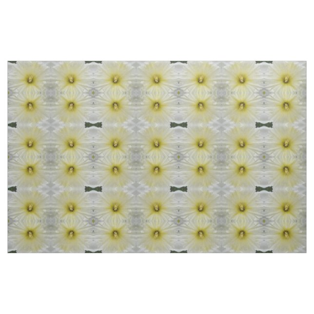Pretty Pale Daffodil Floral Patterned Craft Fabric (Fat Quarter)
