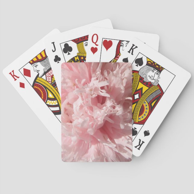 Pretty Pale Pink Poppy Playing Cards (Back)