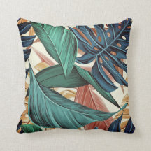 Pretty Palm leaf | Indoor/Outdoor Throw Pillow