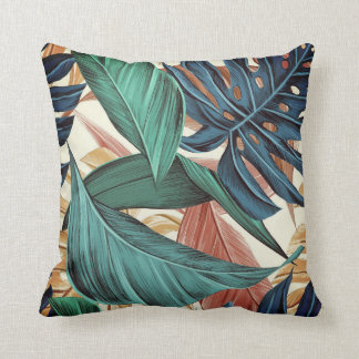 Pretty Palm leaf | Indoor/Outdoor Throw Pillow