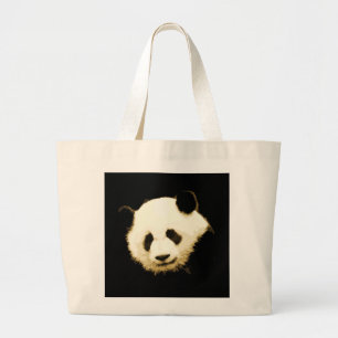 Pretty Panda Large Tote Bag