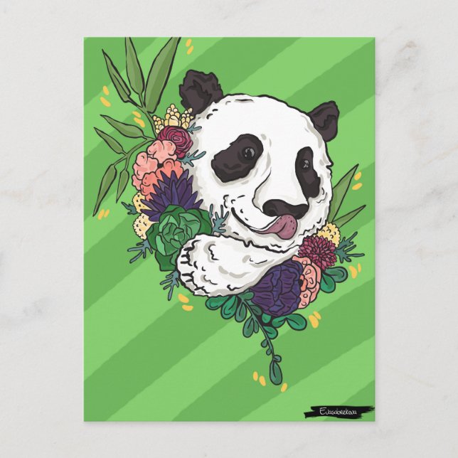 Pretty Panda Postcard (Front)